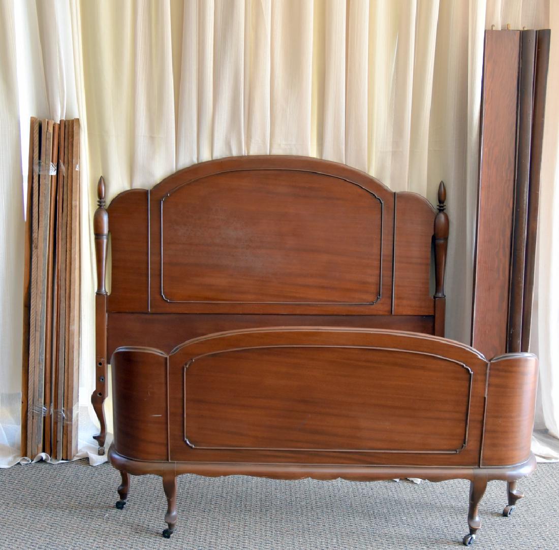 Mahogany Headboard & Curved Footboard (1 of 6)