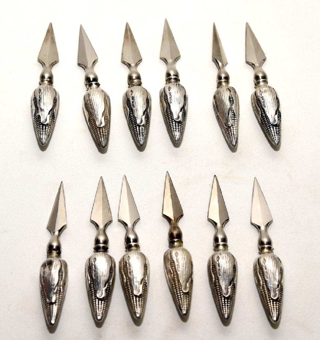 12 Sterling Corn on the Cob Holders (1 of 2)
