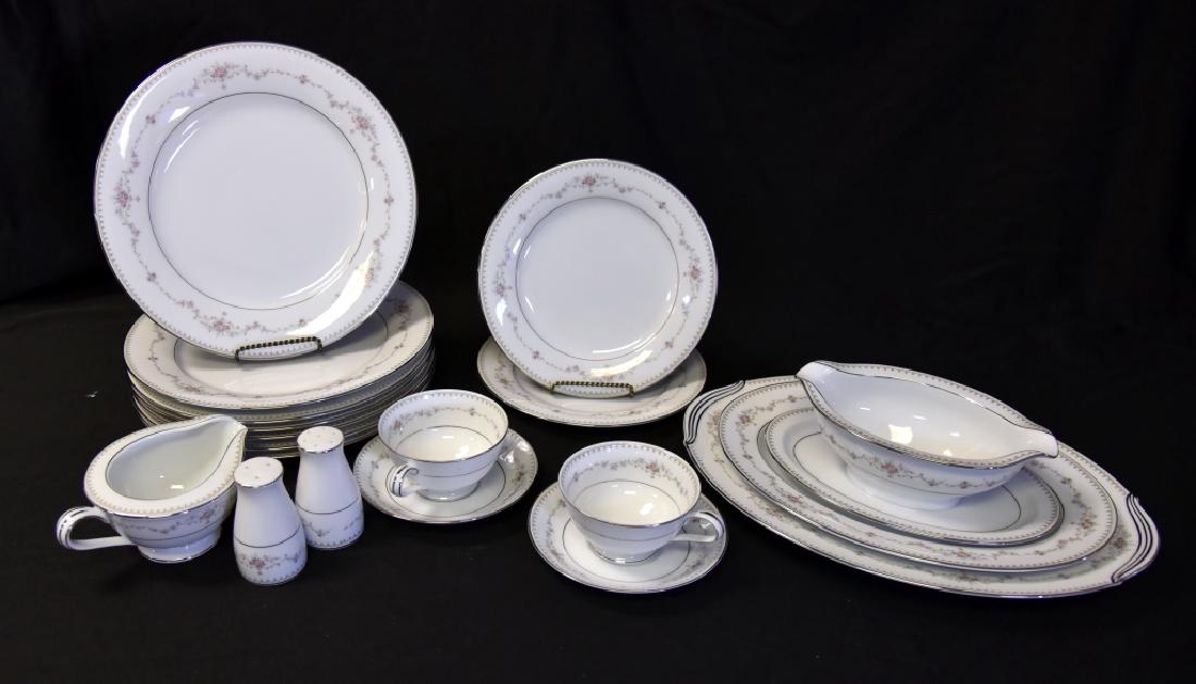 19 Pieces Noritake Fairmont w/Platinum rim (1 of 8)