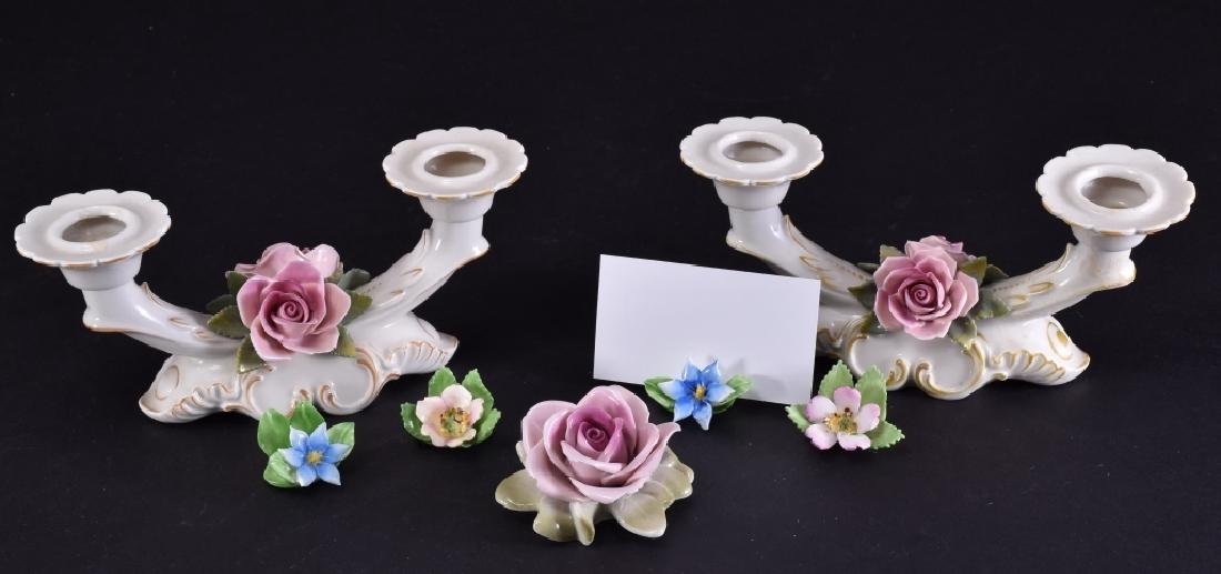 Pair Candleholders, Flower Place Card Holders (1 of 5)