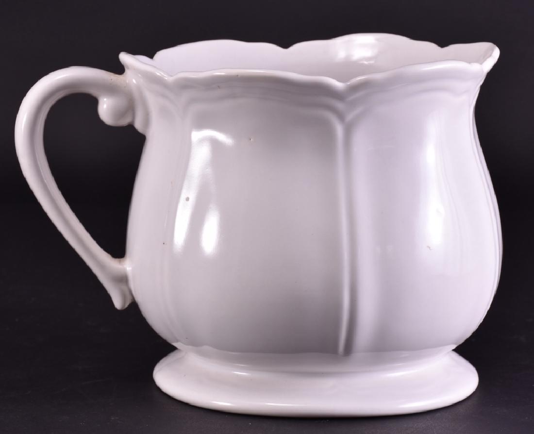 Federalist USA White Ceramic Cache Pot (1 of 4)