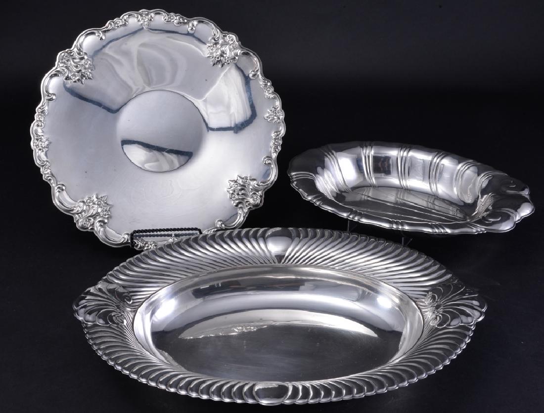 Silverpate Tray & Two Oval Serving Bowls (1 of 4)