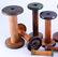 11 Vintage Varying Size Wood Mill Bobbins - 2