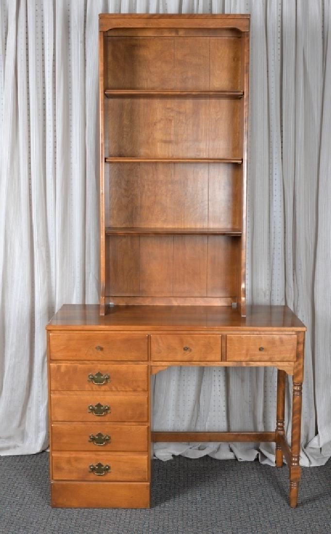 Ethan Allen Solid Maple Desk & Hutch (1 of 6)