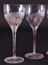 Frosted Impressionistic Decanter w/Wine Stems - 2
