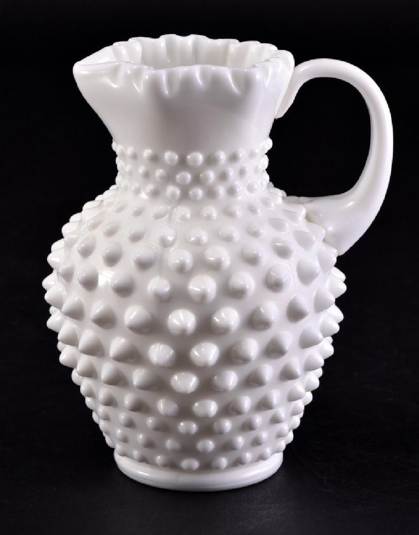 Fenton Milkglass Hobnail Syrup Pitcher (1 of 3)