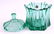 Fenton Green Covered Candy Dish - 3
