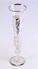 Floral Silver Overlay Bud Vase