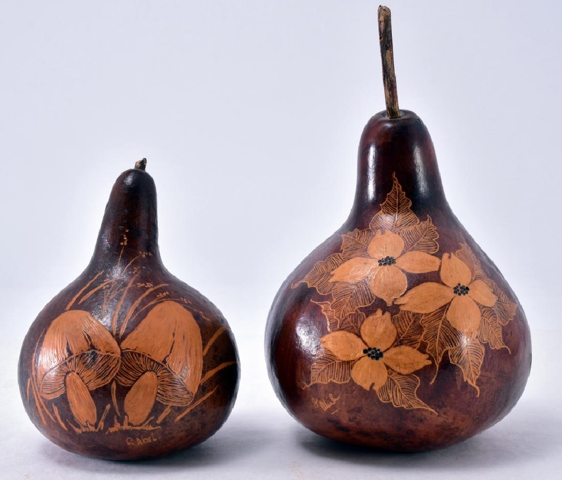 Signed Gourd Art (1 of 3)