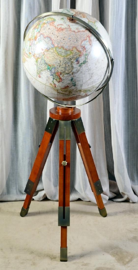 National Geographic Globe on Adjustable Wood Stand (1 of 3)
