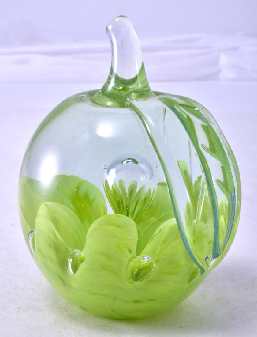 Large Joe St. Clair Apple Paperweight w/Teardrop (1 of 1)