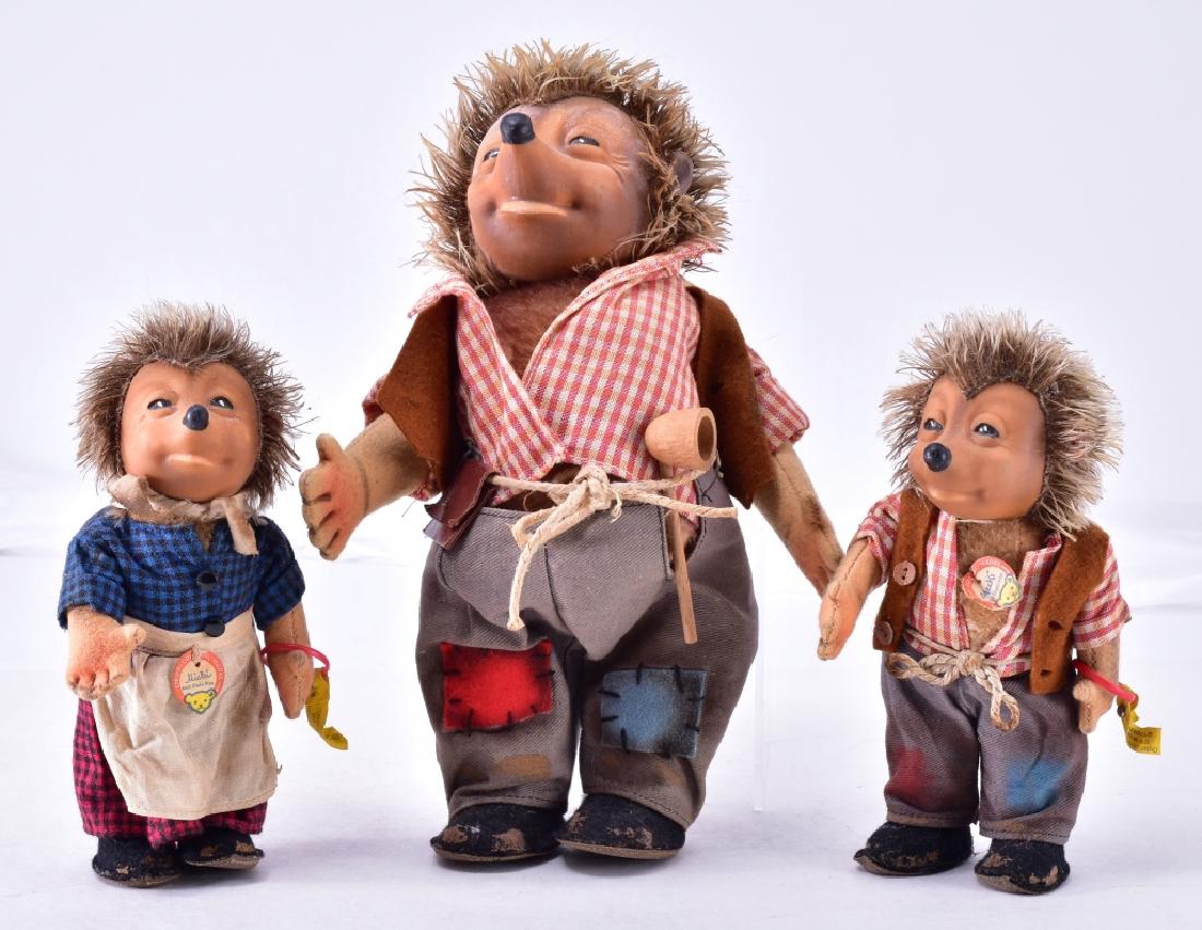 Steiff Mohair Hedgehogs: Macki, Mecki & Micki (1 of 1)