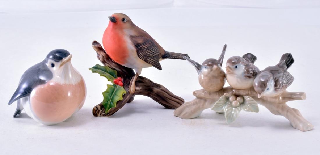 3 Bird Figurines Including Royal Copenhagen (1 of 2)