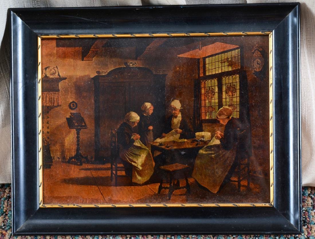 Framed Metallic Print The Sewing Hour by Artz (1 of 3)