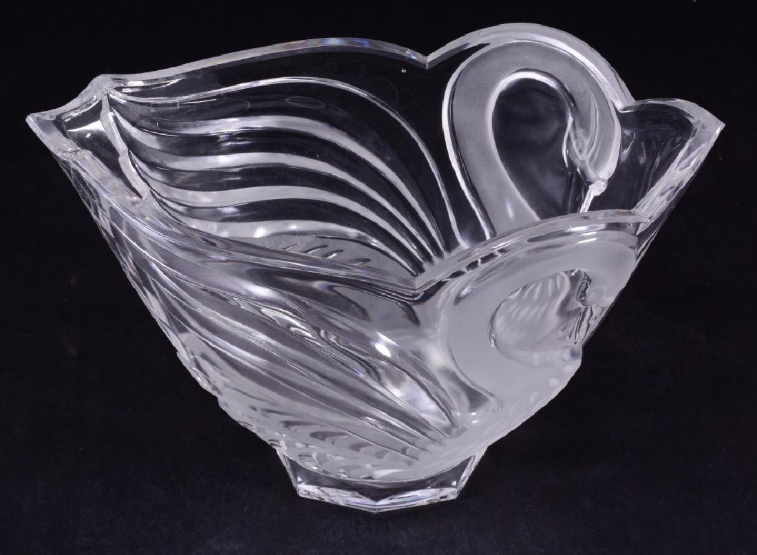 Crystal Footed Swan Bowl (1 of 5)