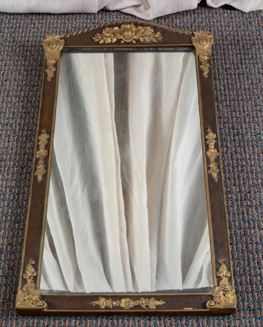 Vintage Wood Mirror w/Applied Gold Decoration (1 of 2)