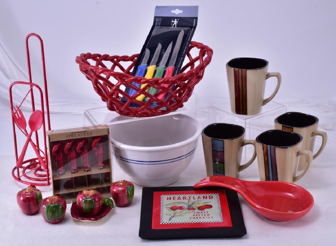 Colorful Ceramic, Metal & Composite Kitchen Lot (1 of 4)