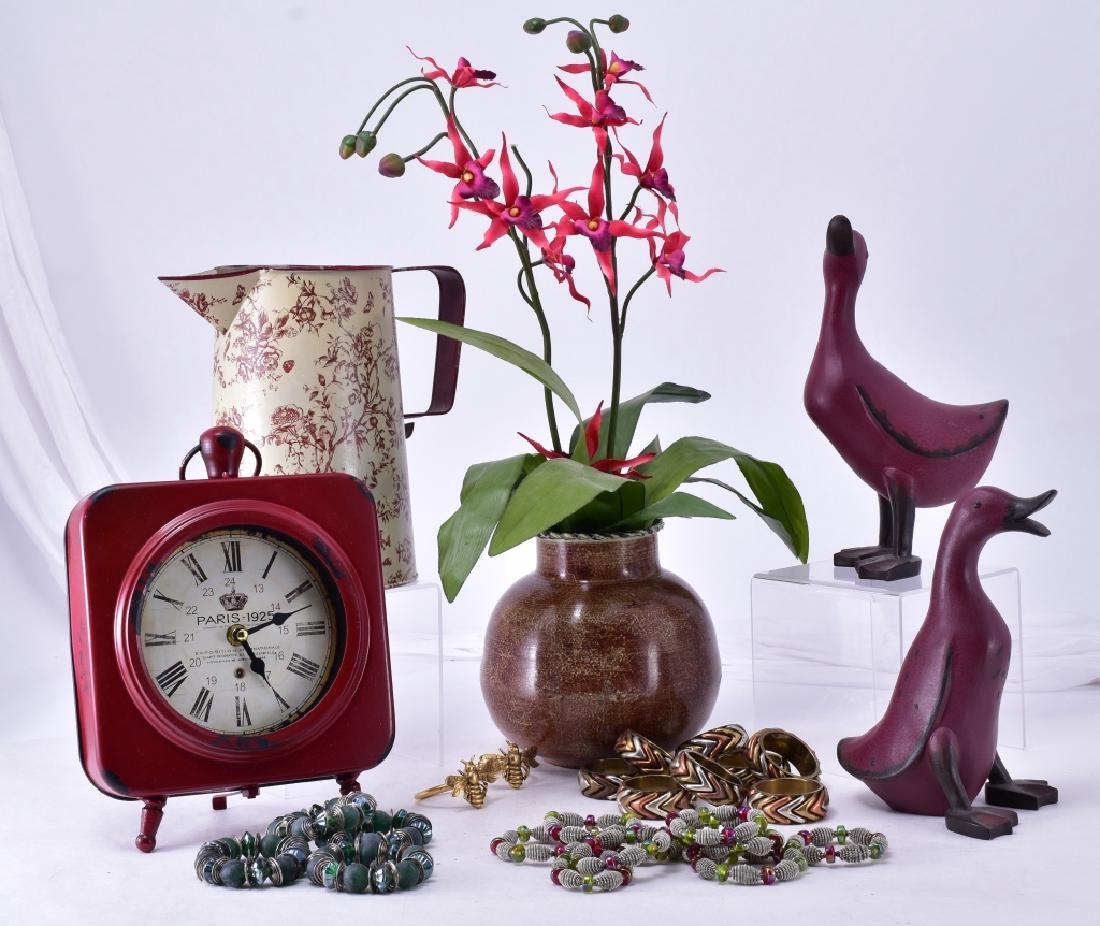 Decorative Lot w/Clock (1 of 5)