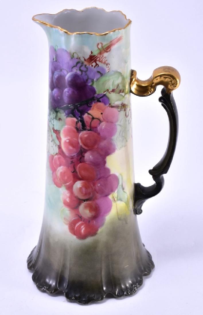 Handpainted French Porcelain Pitcher (1 of 4)