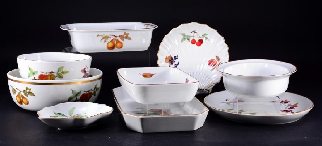 9 Pcs. Royal Worcester Evesham Serving Pieces (1 of 8)