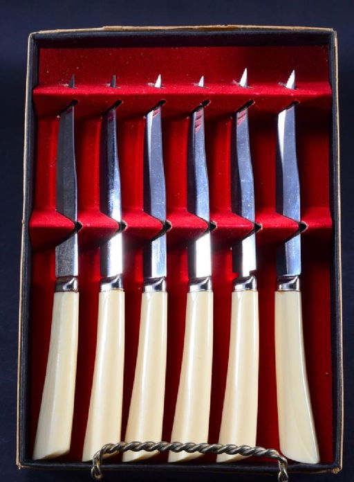 Regent Sheffield Steak Knife Set W Ivorine Handles Jul 15 2017
