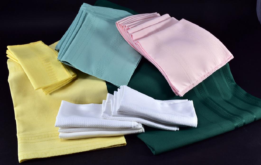 Colorful Linen Tablecloth & Napkin Lot (1 of 4)