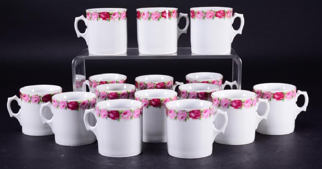 15 German Mugs Edged in Roses (1 of 2)