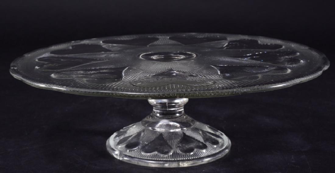 POLISH HEART Cake Stand: 1992, 10.75" diameter x 3" high.