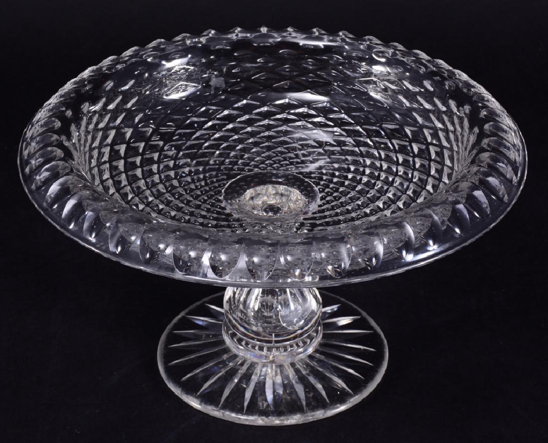 Diamond Roll Edge Compote: 9.75" diameter x 5.5" high.