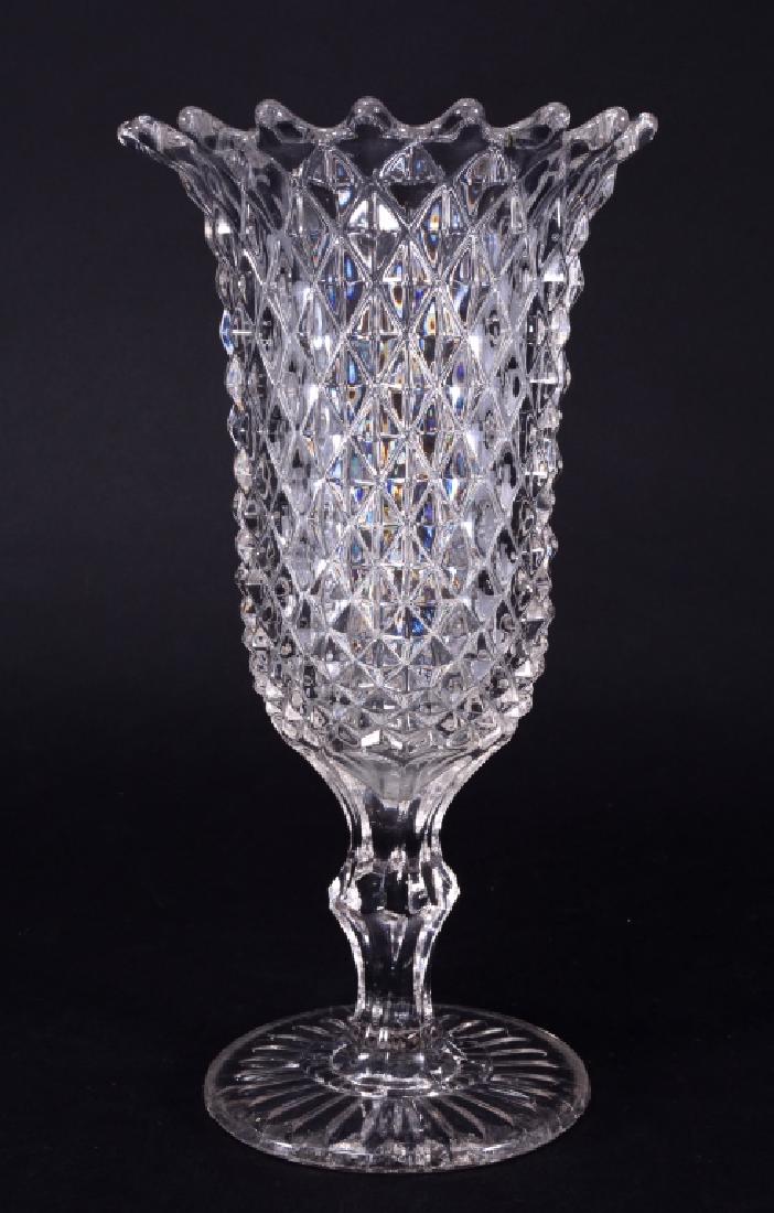 Large Hobnail Vase/Spooner: 5.5" diameter x 9.75" high.