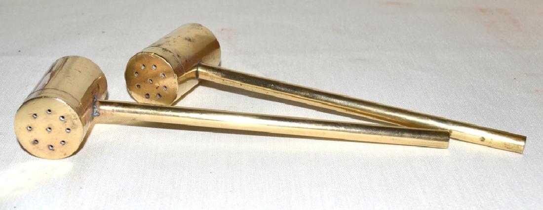 Carl Aubock Brass Mallet Shakers: Austrian, 6.5" long.