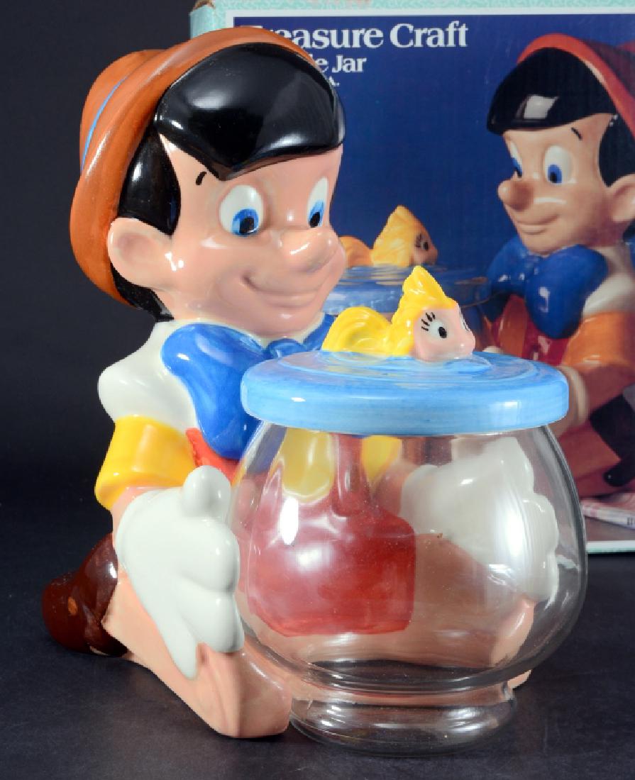 Disney Treasure Craft Pinocchio Cookie Jar: Mint in box #303-080, 13.25" high.