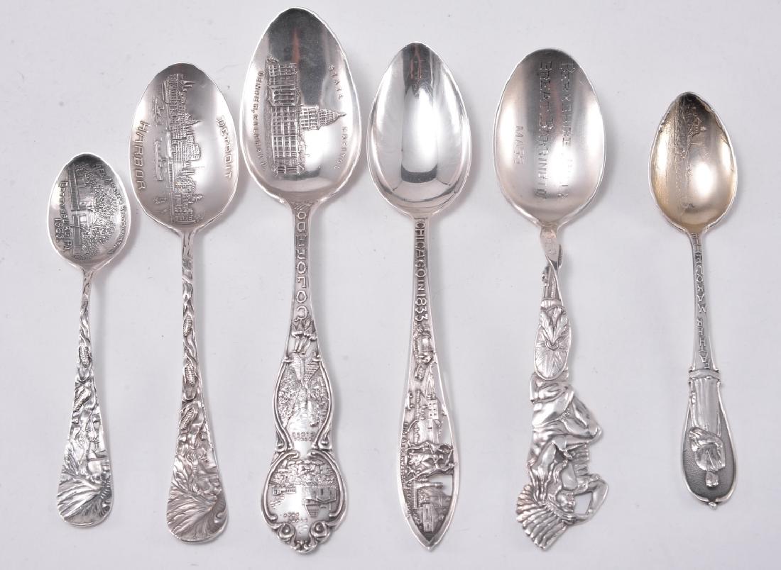 6 Sterling Silver Souvenir Spoons (1 of 3)