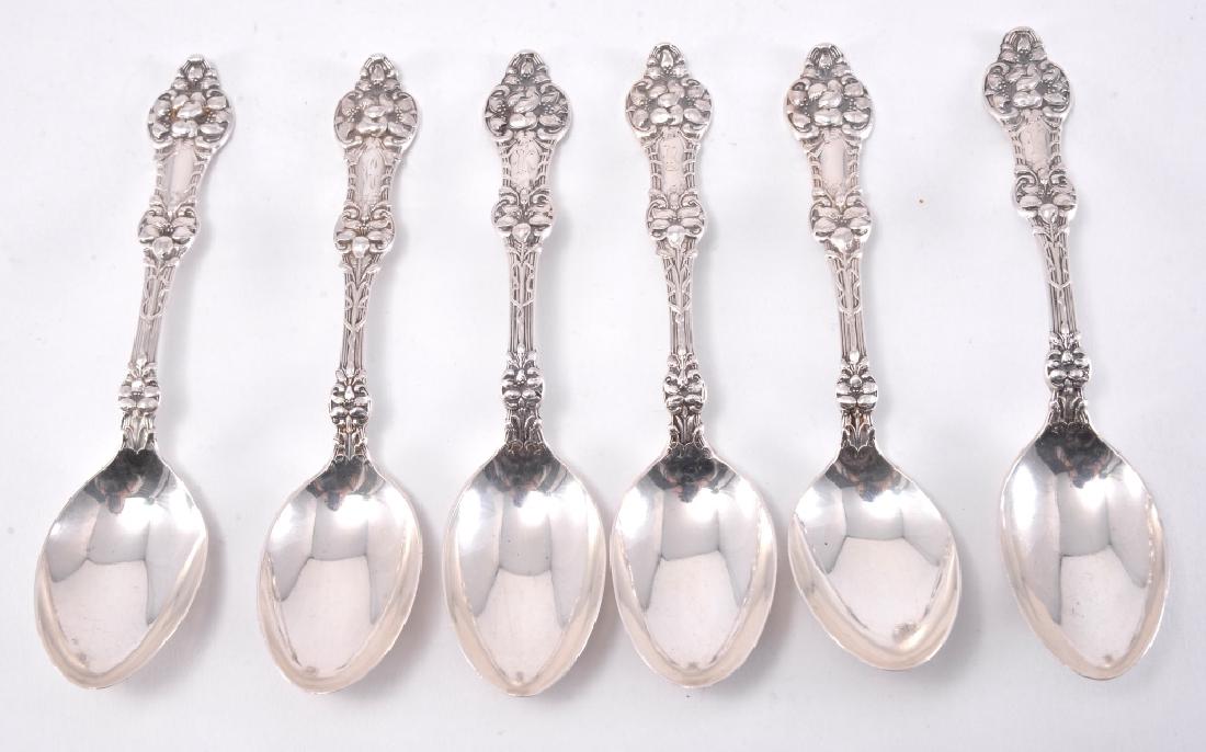 6 Sterling Alvin "Orange Blossom" Teaspoons (1 of 4)