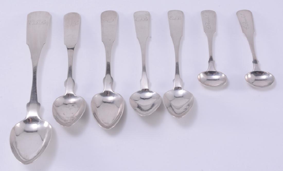 Seven J. Abbot Coin Silver Spoons (1 of 3)