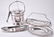 Silverplate Ice Bucket w/Tongs & Trays