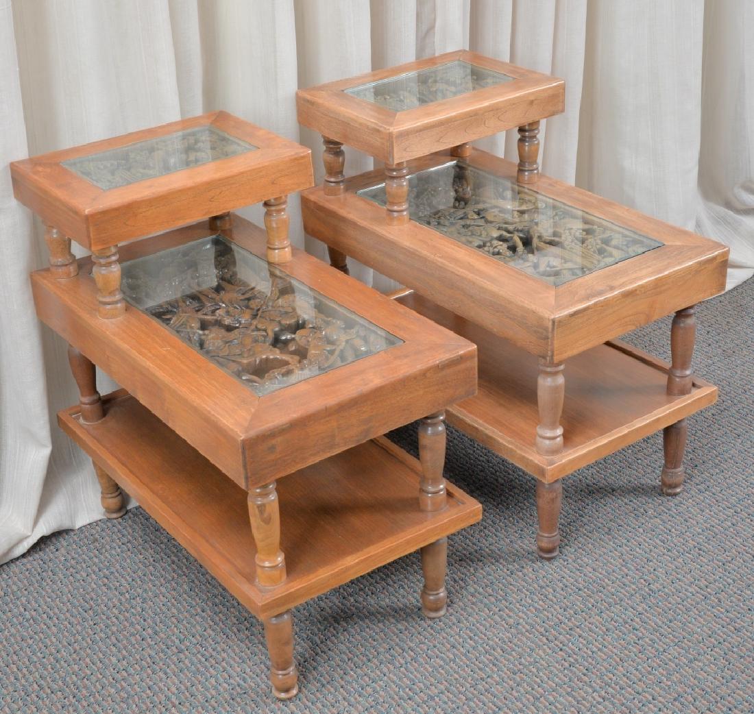 Pair Hardwood Step End Tables (1 of 9)