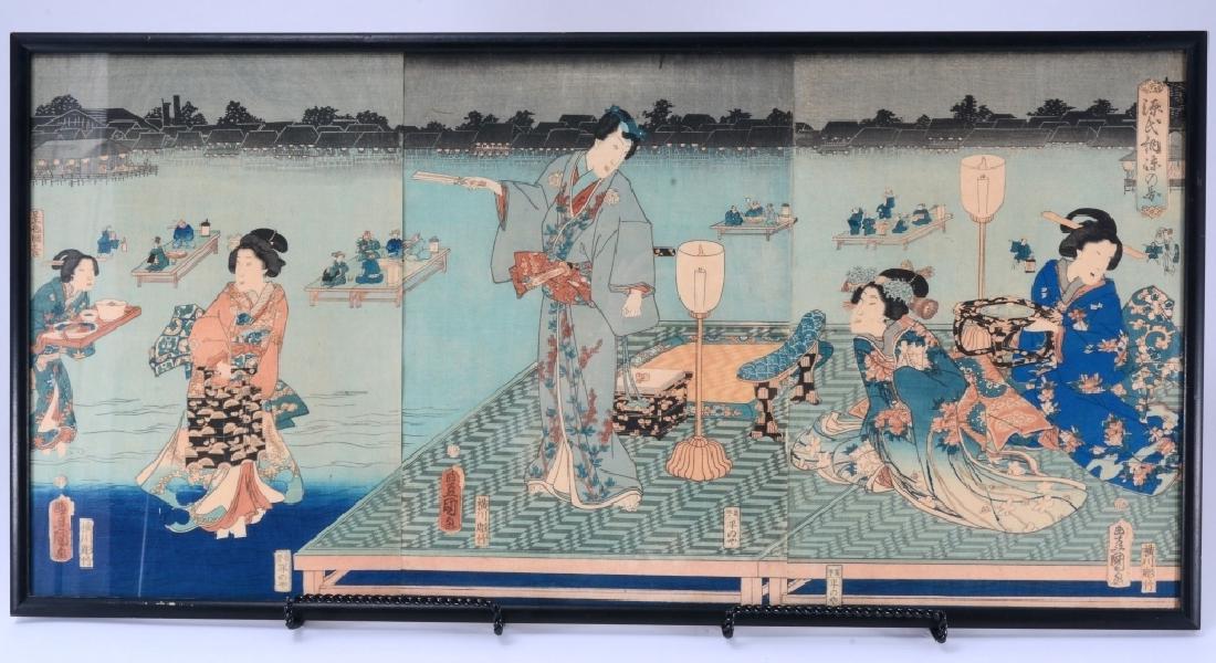 Japanese Wood Block Triptych (1 of 4)