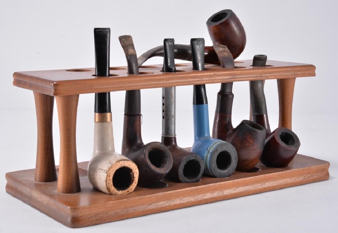 7 Pipes & Wood Pipe Stand (1 of 2)