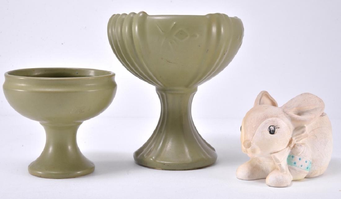2 McCoy Vase Planters & Rabbit Planter (1 of 2)