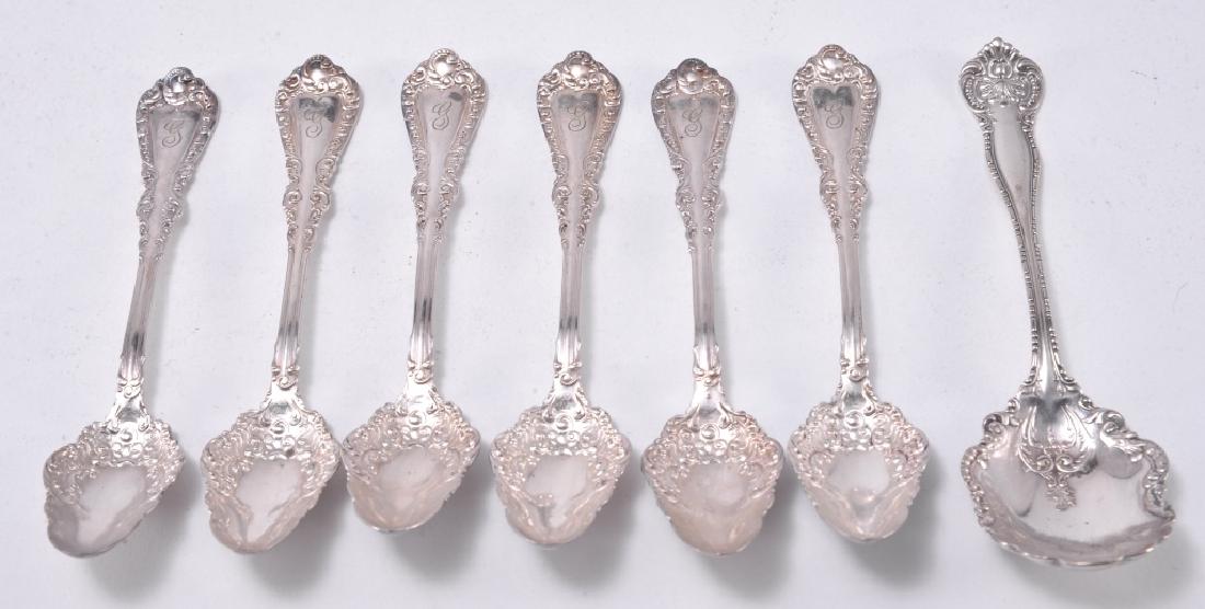 7 Pcs. Silverplate Including Sugar & Fruit Spoons (1 of 3)