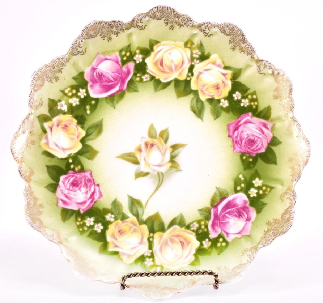 Yellow & Pink Ring of Roses Decorative Plate (1 of 4)