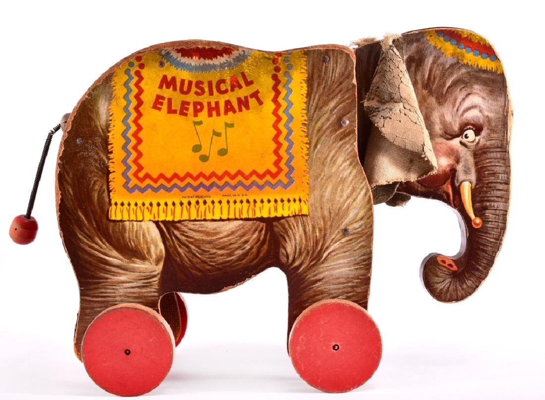 Vintage Fisher Price Musical Elephant Pull Toy (1 of 4)