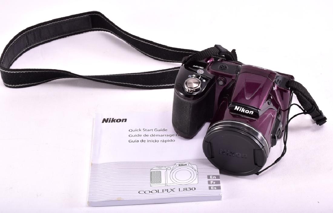 Nikon Cool Pix L830 16 MP Plum Digital Camera: Camera only, as found.