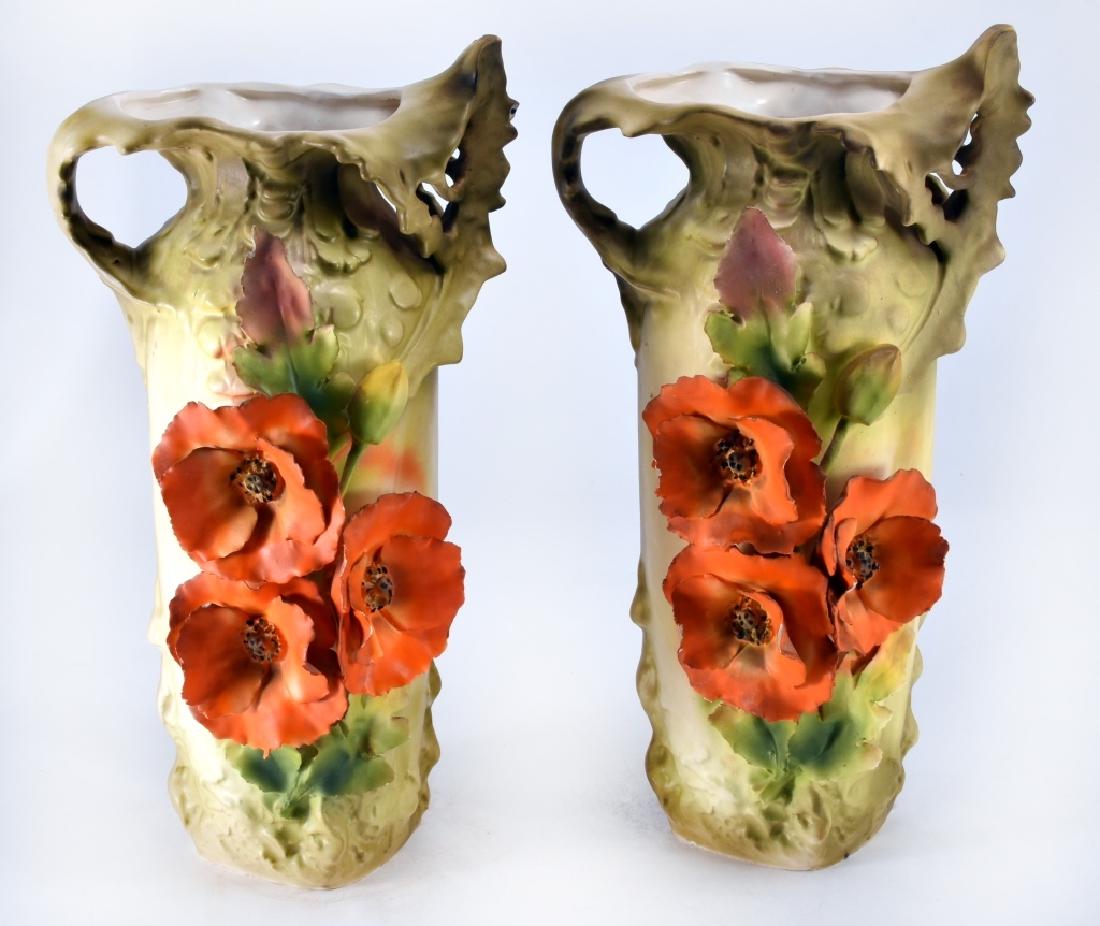 Two Art Nouveau Austria Poppy Vases (1 of 9)