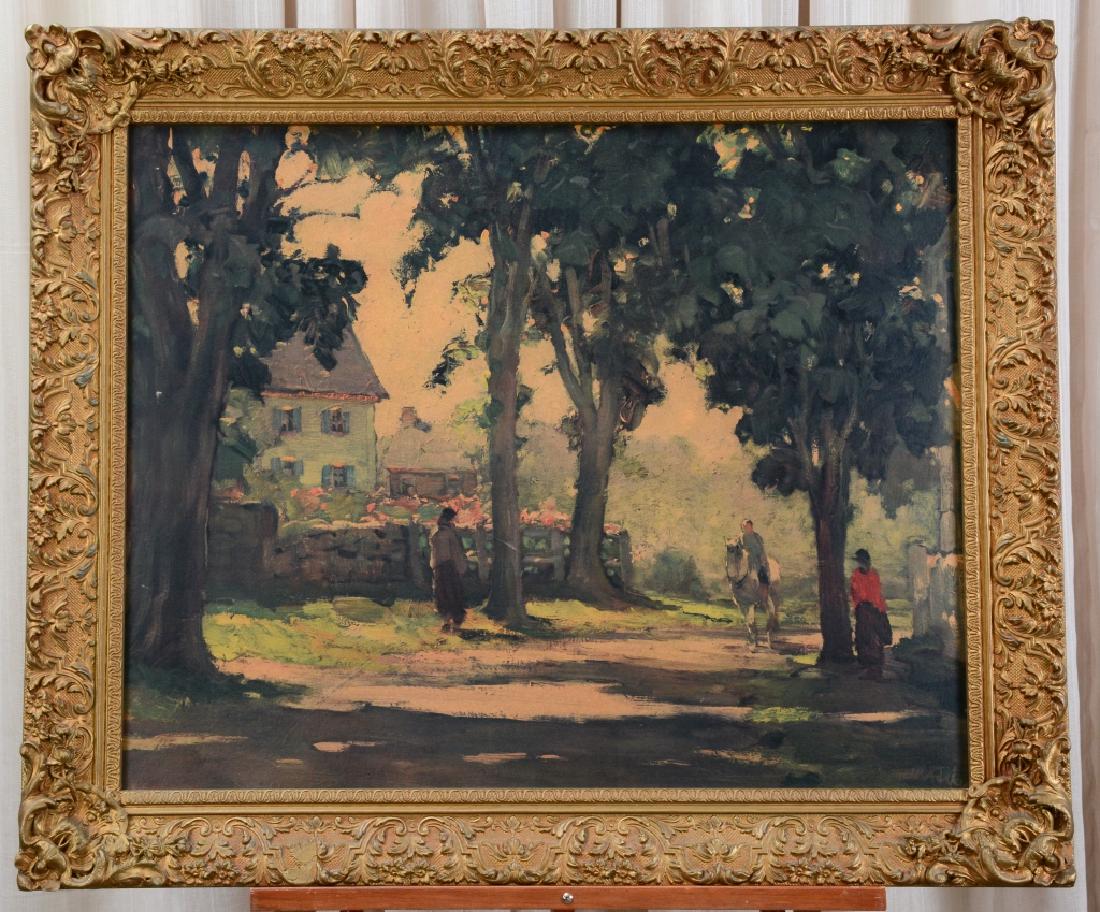 Ornately Framed Man on White Horse Print (1 of 5)