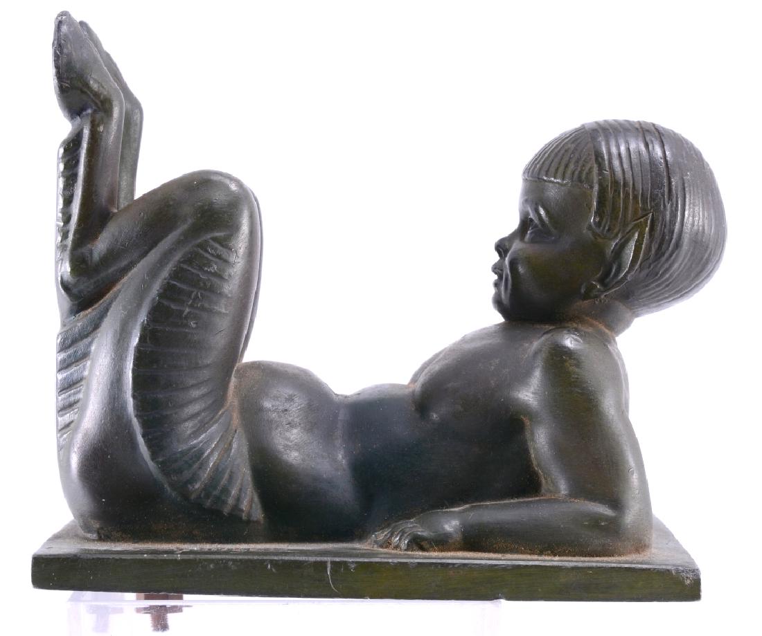 Bronze Art Deco "Young Satyrs" Bookend (1 of 5)