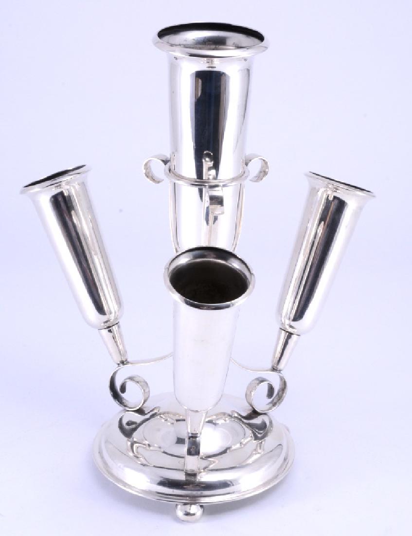 Silver Plate Epergne: George Bowen & Son, (GB&S),14.25" tall.
