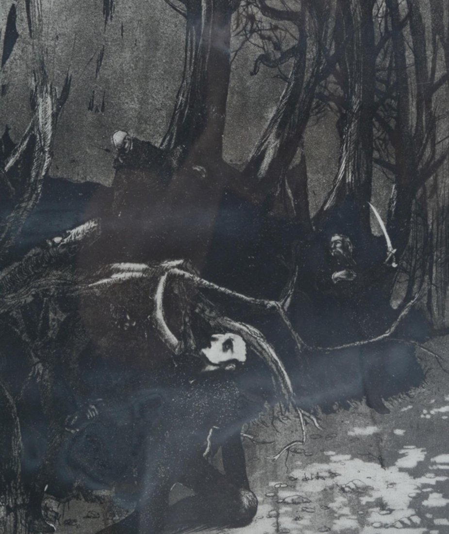 Adrian Martinez "Indian Wars" Etching (1 of 7)