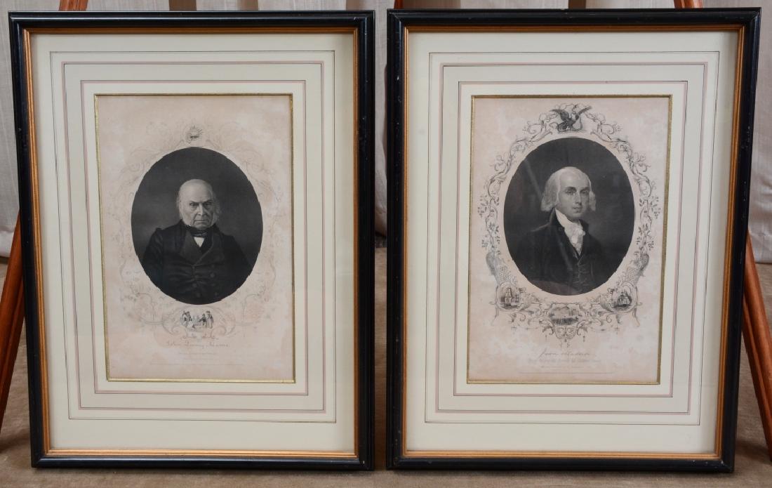 John Quincy Adams & James Madison Engraving (1 of 8)
